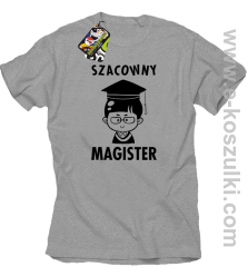 Szacowny MAGISTER - koszulka męska melanż 