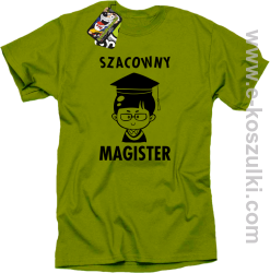 Szacowny MAGISTER - koszulka męska kiwi
