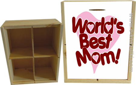 Worlds Best Mom - skrzynka ozdobna 