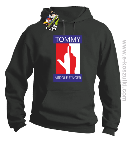 Tommy Middle Finger - bluza z kapturem 