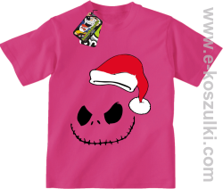 Halloween Santa Claus - koszulka dziecięca różowa