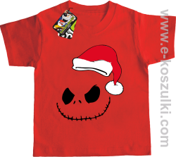 Halloween Santa Claus - koszulka dziecięca czerwona