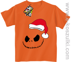 Halloween Santa Claus - koszulka dziecięca pomarańczowa