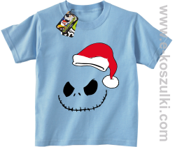 Halloween Santa Claus - koszulka dziecięca błękitna