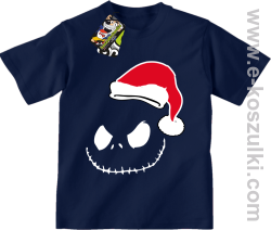 Halloween Santa Claus - koszulka dziecięca granatowa