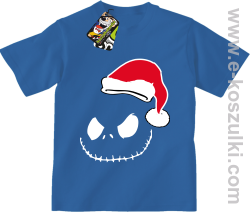 Halloween Santa Claus - koszulka dziecięca niebieska
