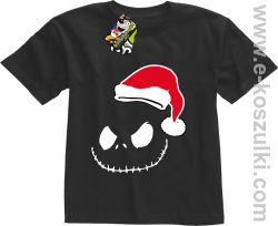 Halloween Santa Claus - koszulka dziecięca czarna