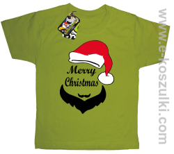 Merry Christmas Barber - koszulka dziecięca kiwi