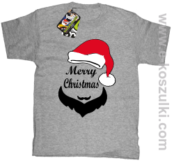 Merry Christmas Barber - koszulka dziecięca melanż 