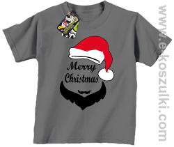 Merry Christmas Barber - koszulka dziecięca szara