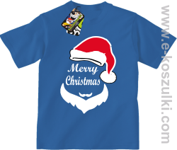 Merry Christmas Barber - koszulka dziecięca niebieska