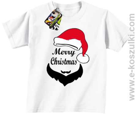 Merry Christmas Barber - koszulka dziecięca biała