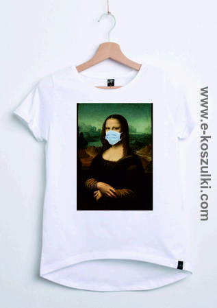 Mona Lisa maseczka - koszulka damska 
