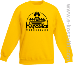 Katowice Wonderland - bluza bez kapturem dziecięca STANDARD żółta