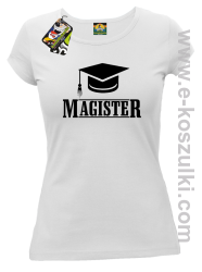 Czapka studencka Pan Magister - koszulka damska biała