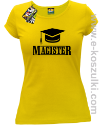 Czapka studencka Pan Magister - koszulka damska żółta
