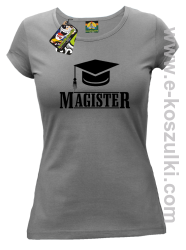 Czapka studencka Pan Magister - koszulka damska szara