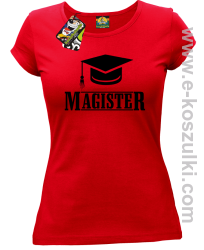 Czapka studencka Pan Magister - koszulka damska czerwona