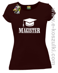Czapka studencka Pan Magister - koszulka damska brązowa