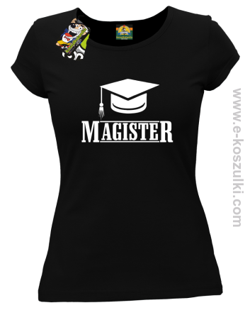 Czapka studencka Pan Magister - koszulka damska czarna