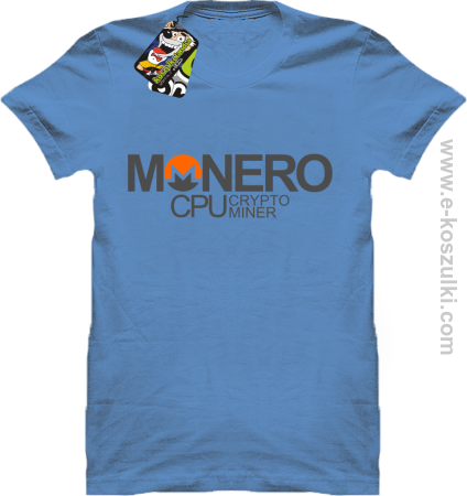 MONERO CPU CryptoMiner - koszulka męska 