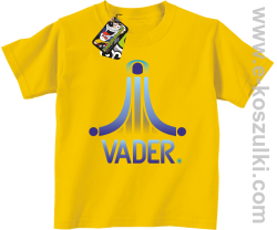 VADER STAR ATARI STYLE - koszulka dziecięca żółta