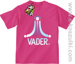 VADER STAR ATARI STYLE - koszulka dziecięca różowa