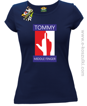 Tommy Middle Finger - koszulka damska 
