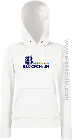 BLOCKCHAIN Fan Symbols - bluza damska z kapturem 