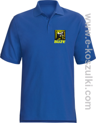 Fedrujący górnik Szczęść Boże - koszulka polo męska  niebieska