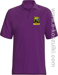 Fedrujący górnik Szczęść Boże - koszulka polo męska  fioletowa
