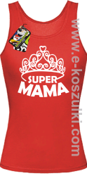 Super Mama korona Miss - top damski czerwony