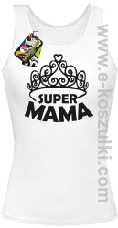 Super Mama korona Miss - top damski biały