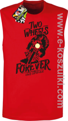 Two Wheels Forever Lubię zapierdalać - bezrękawnik męski czerwony