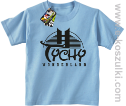 TYCHY Wonderland - koszulka dziecięca błękitna