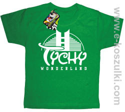 TYCHY Wonderland - koszulka dziecięca zielona