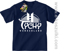TYCHY Wonderland - koszulka dziecięca GRANATOWA