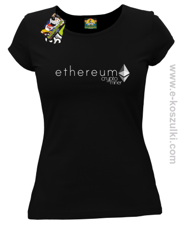 Ethereum CryptoMiner Symbol - koszulka damska 
