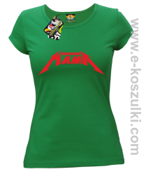 Rockowa mama - koszulka damska zielony