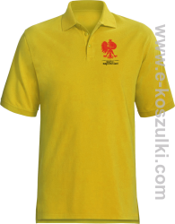 W życiu są chwile o których warto zapomnieć POLSKA - koszulka polo męska żółta