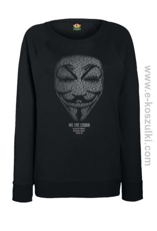 We are Anonymous We are Legion We do not forgive, we do not forget Expect us - bluza damska bez kaptura 