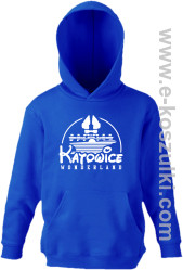 Katowice Wonderland - bluza z kapturem dziecięca niebieska