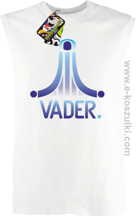 VADER STAR ATARI STYLE - bezrękawnik męski biały