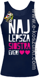 Najlepsza siostra Ever - top damski granatowy