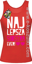 Najlepsza siostra Ever - top damski czerwony