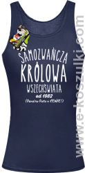 Samozwańcza Królowa Wszechświata - top damski granatowy