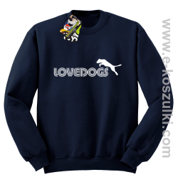 LoveDogs - bluza bez kaptura STANDARD granatowa