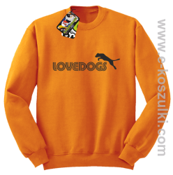 LoveDogs - bluza bez kaptura STANDARD pomarańczowa