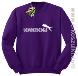 LoveDogs - bluza bez kaptura STANDARD fioletowa