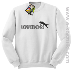 LoveDogs - bluza bez kaptura STANDARD białą